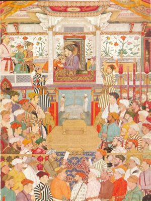  The Court of Shah Jahan - การผสานศิลปะม miniature และการสื่ออารมณ์ที่ลึกซึ้ง!