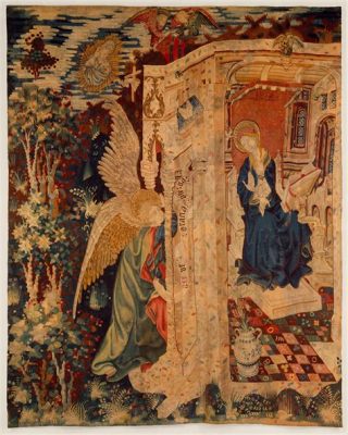  The Annunciation -  A Tapestry of Sacred Grace and Divine Light!